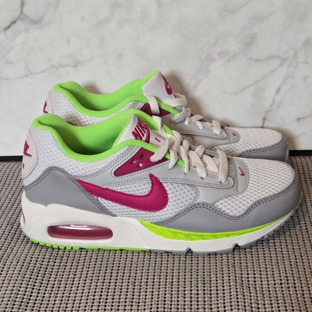 Nike Air Max Correlate Sneakers Shoes Pink Green White Womens Size 7 511417-163
